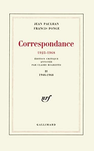 Correspondance, 1923-1968