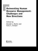 Reinventing HRM Challenges and New Directions