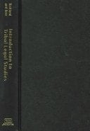 Introduction to Tribal Legal Studies