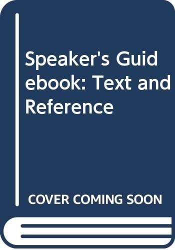Speaker's Guidebook Text and Reference