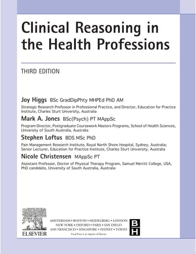 Clinical Reasoning in the Health Professions