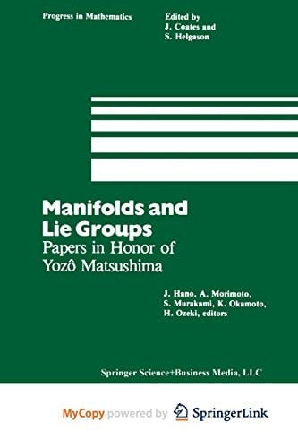 Manifolds and Lie Groups