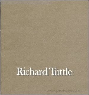 Richard Tuttle: Whitney Museum of American Art, New York, September 12-November 16, 1975, Otis Art Institute Gallery of Los Angeles County, Los Angeles, January 16-February 29, 1976