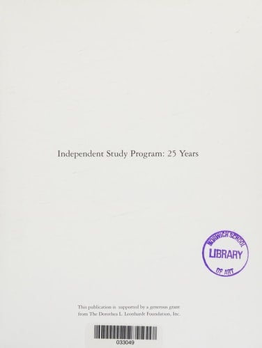 Independent Study Program 25 Years (1968-1993)