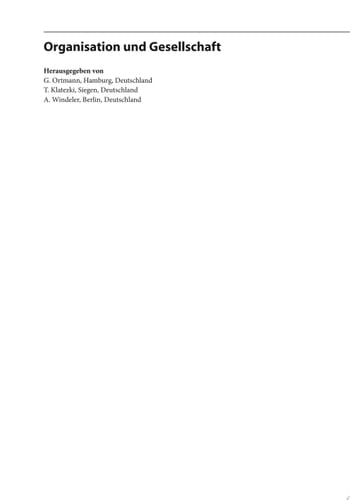 Widerstand in Organisationen. Organisationen im Widerstand