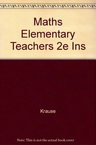 Instructor's Guide to Accompany 'Mathematics for Elementary Teachers', a Balanced Approach, Second Edition