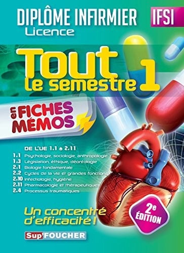 Ifsi Tout Le Semestre 1 En Fiches Memos - Diplome Infirmier - 2e Edition Diplome D'Etat Infirmier