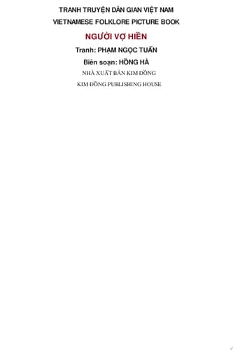 Truyen tranh dan gian Viet Nam - Nguoi vo hien