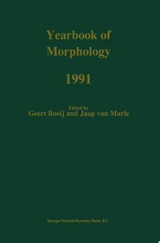 Yearbook of Morphology 1991