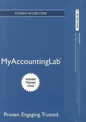 MyAccountingLab with Pearson EText -- Access Card -- for Financial Accounting