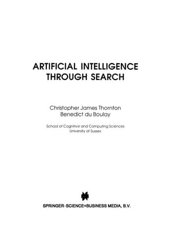 Artificial Intelligence Through Search