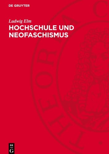 Hochschule und Neofaschismus Zeitgeschichtliche Studien Zur Hochschulpolitik in der BRD