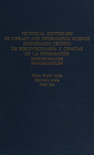 Technical Dict Lib And Info Sc (Garland Reference Library of Social Science)