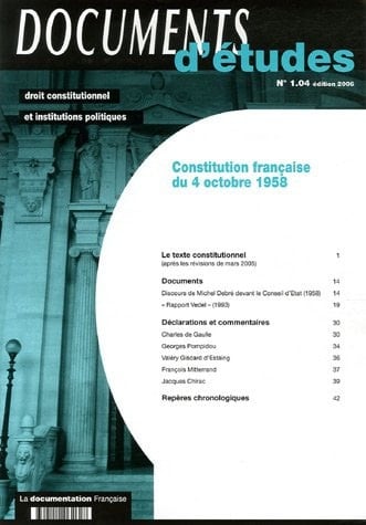Constitution française du 4 octobre 1958