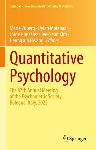 Quantitative Psychology The 87th Annual Meeting of the Psychometric Society, Bologna, Italy, 2022