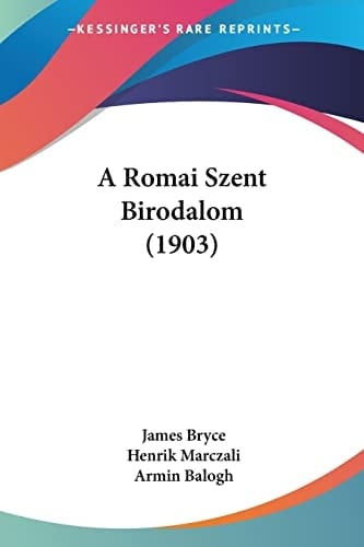 A Romai Szent Birodalom (1903) (Hebrew Edition)