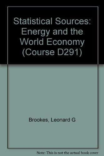 Energy and the World Economy