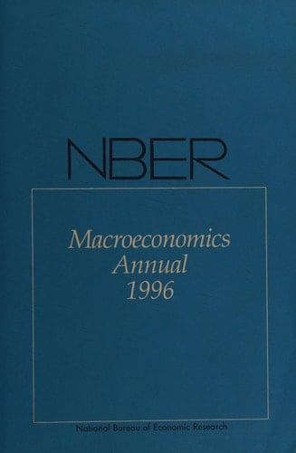 NBER Macroeconomics Annual 1996
