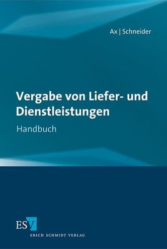 Vergabe von Liefer- und Dienstleistungen Handbuch