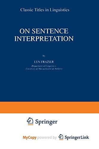 On Sentence Interpretation