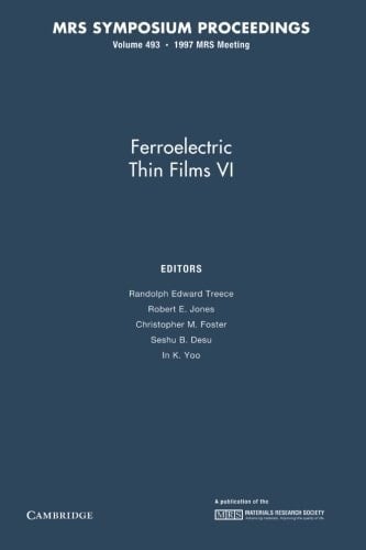 Ferroelectric Thin Films VI: Volume 493