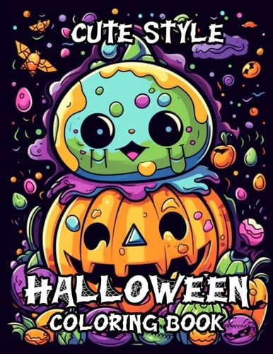 Cute Halloween Coloring Book For Kids - 100 Pictures
