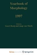 Yearbook of Morphology 1997