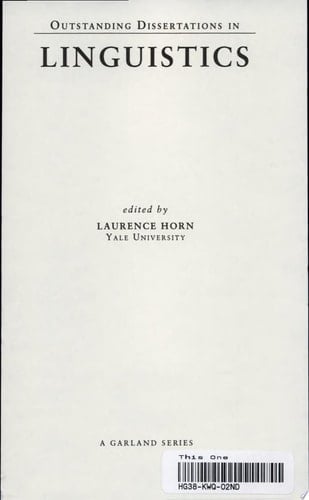 The Phonetics and Phonology of Korean Prosody Intonational Phonology and Prosodic Structure