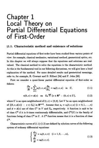 The Characteristic Method and Its Generalizations for First-Order Nonlinear Partial Differential Equations