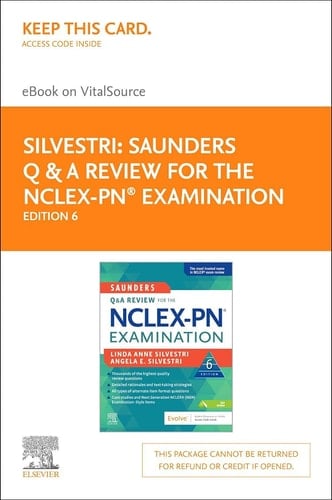 Saunders Q & A Review for the NCLEX-PN® Examination - Elsevier eBook on VitalSource (Retail Access Card)