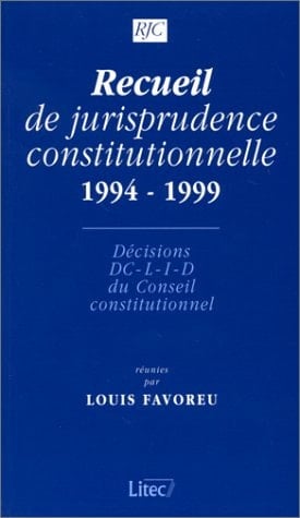 Recueil de jurisprudence constitutionnelle 1959-1993