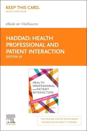 Health Professional and Patient Interaction - Elsevier eBook on VitalSource (Retail Access Card)