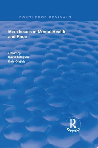 Main Issues in Mental Health and Race