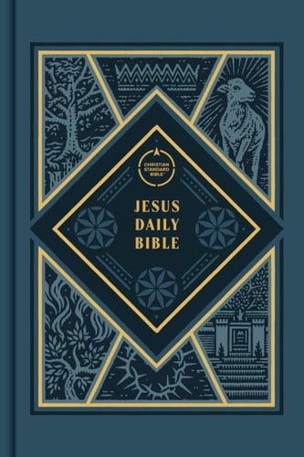 CSB Jesus Daily Bible, Hardcover Guided Readings Showing Christ Throughout Scripture