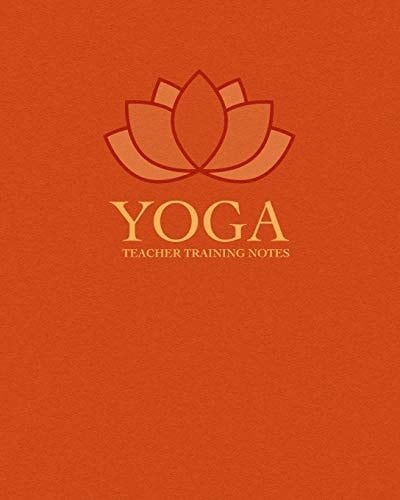Yoga Teacher Training Composition Notebook/Journal College Ruled with Stylized Orange Lotus Cover