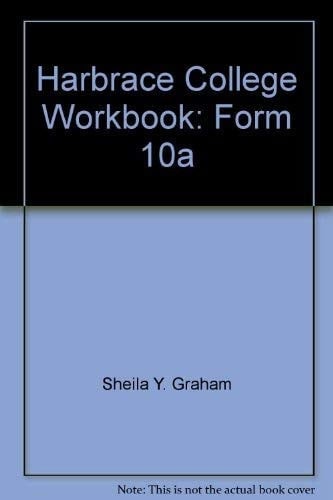 Harbrace College Workbook Form 10A