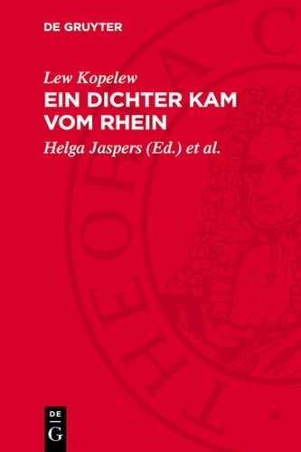 Ein Dichter kam vom Rhein