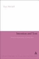 Intention and Text Towards an Intentionality of Literary Form