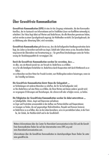 Gewaltfreie Kommunikation: Das 13-Wochen-Übungsprogramm Ein praktischer Leitfaden für Übungsgruppen und GFK-Kurse