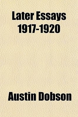 Later Essays, 1917-1920