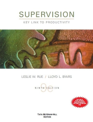 Supervision: Key Link To Productivity, 9th Edition