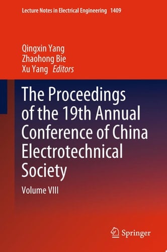 The Proceedings of the 19th Annual Conference of China Electrotechnical Society