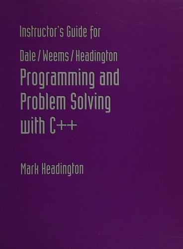 Program and Problem Solving C++