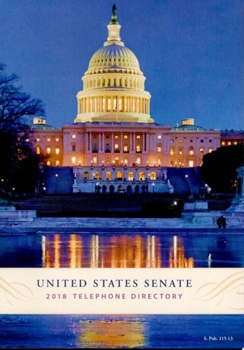Senate Telephone Directory: 2018