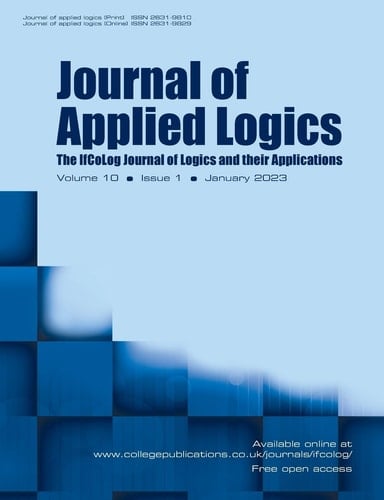 Journal of Applied Logics. The IfCoLog Journal of Logics and Their Applications. Volume 10, Number 1, January 2023