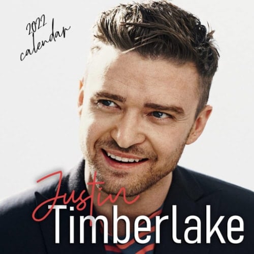 Justin Timberlake Calendar 2022: January 2022 - December 2022 OFFICIAL Squared Monthly Calendar, 12 Months | BONUS 4 Months 2021