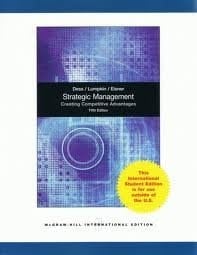 Strategic Management Creating Competitive Advantages
