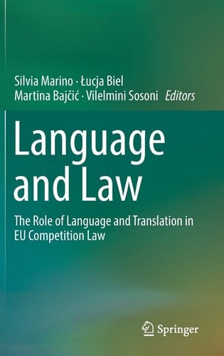 Language and Law The Role of Language and Translation in EU Competition Law