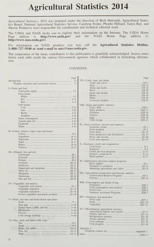 Agricultural Statistics 2014