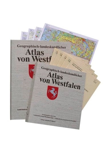 Geographisch-landeskundlicher Atlas von Westfalen Landesnatur. Lagerstätten - Gesteinsarten - Karst. von Herbert Reiners, Holger Furch, Ernst Theodor Seraphim, Wolfgang Feige. Lieferung 3. Themenbereich 2. Doppelblatt 1. Begleittext